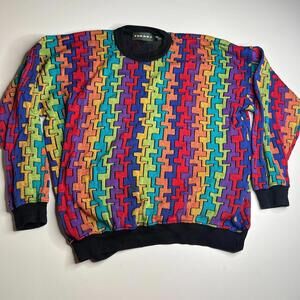 Tundra Sweater Men’s XXL Multicolor 3D Knit Style Vintage Made in Canada
